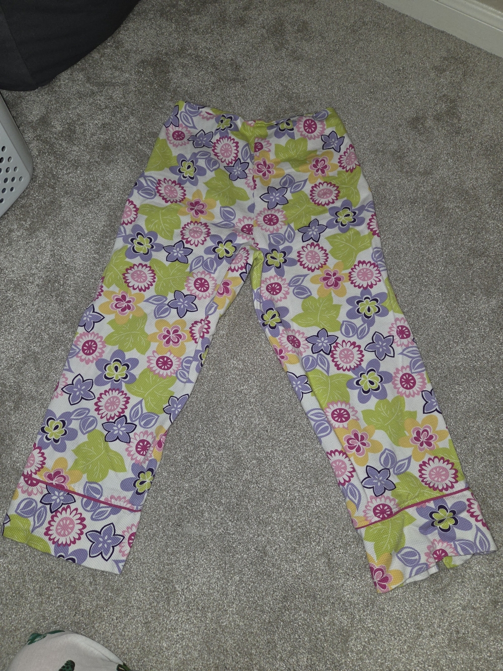 Hanna Anderrson Floral Pants 100% Cotton Size 8